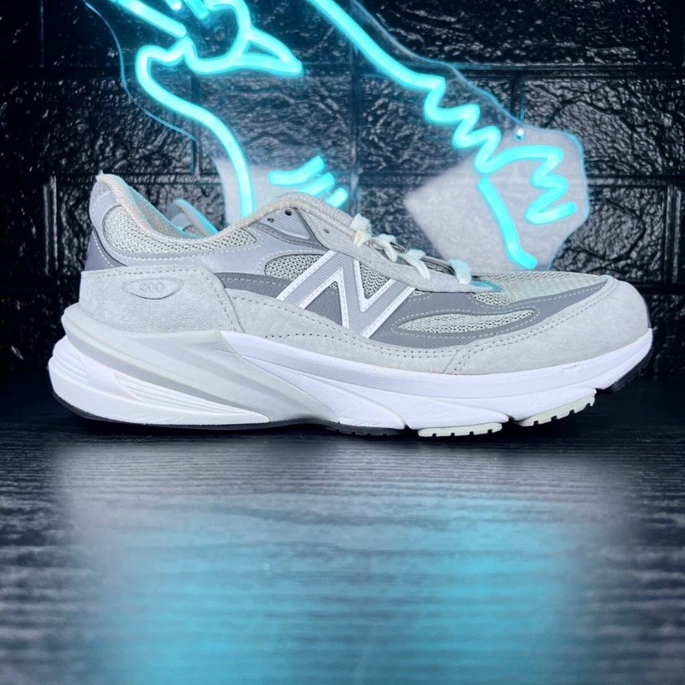 New Balance 990v6 USA Men’s Suede Walking Shoes Sneakers Grey - 8